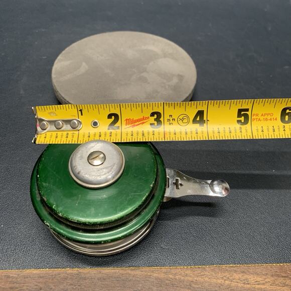 Vtg SHAKESPEARE OK AUTOMATIC NO. 1821 MODEL GE Fly-Fishing Reel Made In USA - Picture 8 of 8